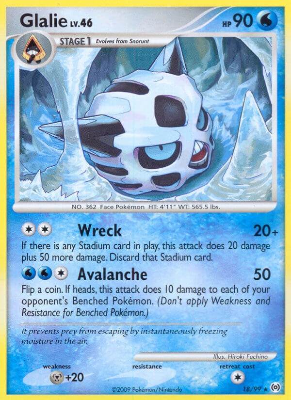 Glalie 18/99 Reverse Rare - MissingNo.