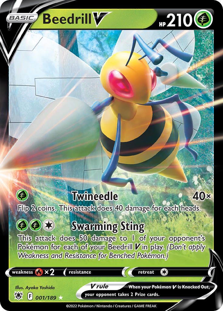 Beedrill V 1/189 Holo Rare V