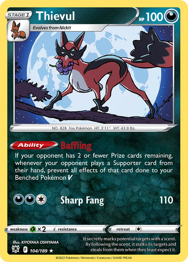 Thievul 104/189 Non-Holo Rare