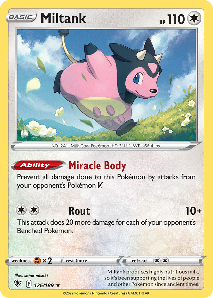 Miltank 126/189 Reverse Rare