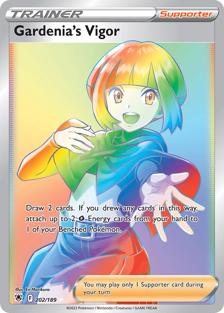 Gardenia's Vigor 202/189 Rainbow Secret Rare