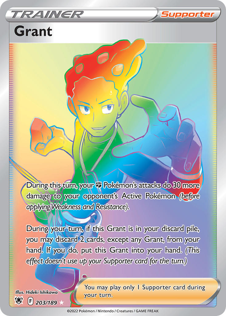 Grant 203/189 Rainbow Secret Rare
