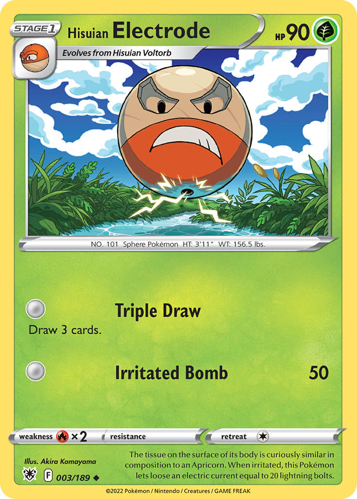 Hisuian Electrode 3/189 Uncommon
