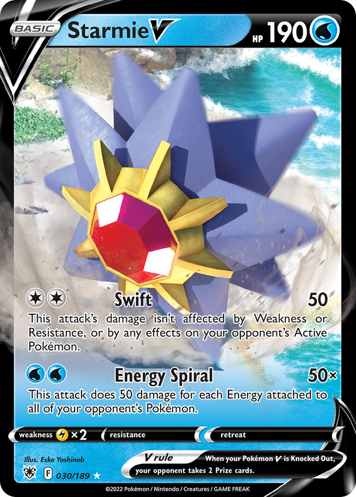 Starmie V 30/189 Play! Pokémon Stamp Prize Pack Series 3 Exclusive