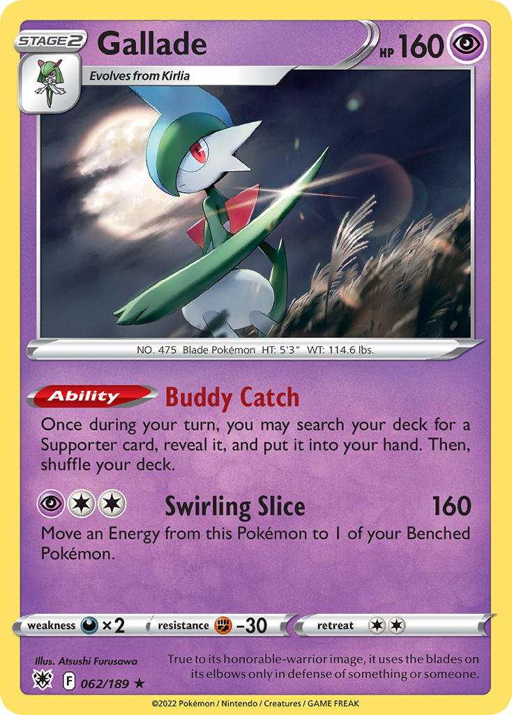Gallade 62/189 Holo Rare