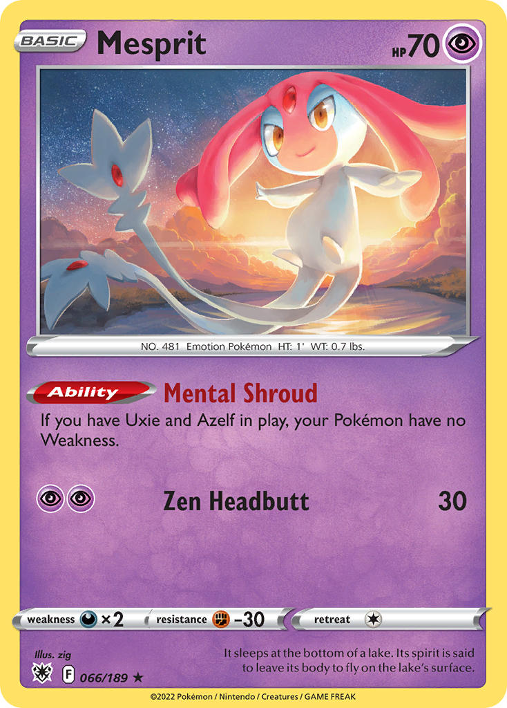 Mesprit 66/189 Holo Rare