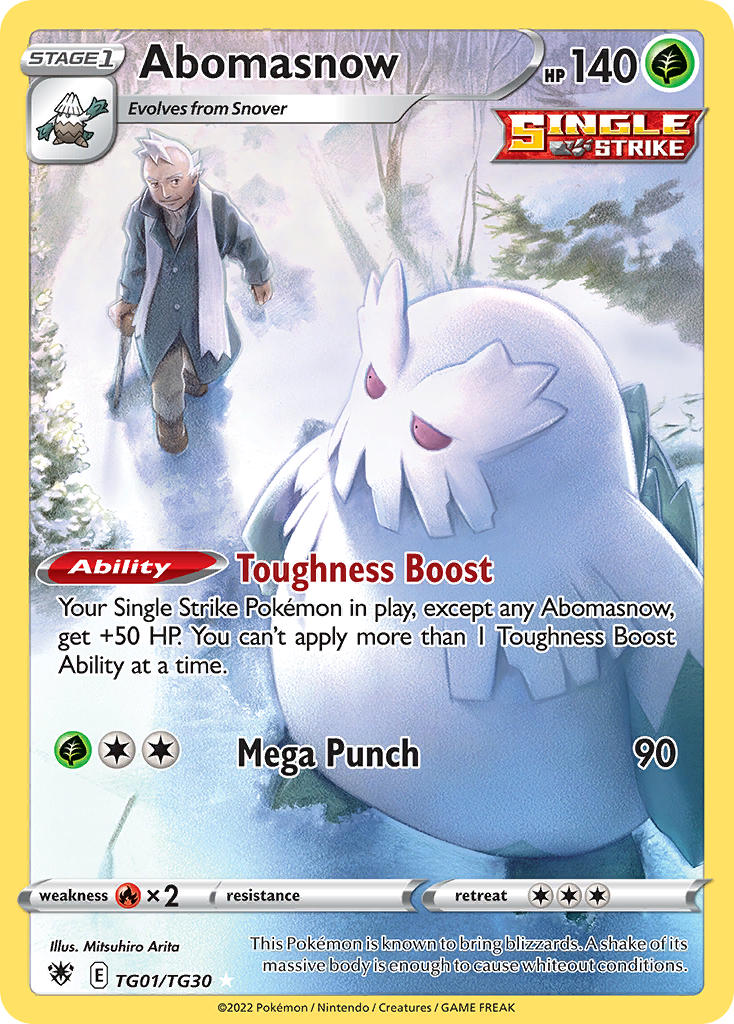 Abomasnow TG01/TG30 Holo Rare