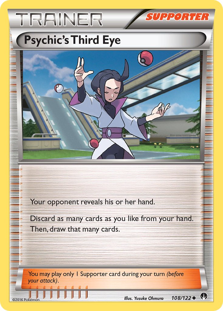 Psychic's Third Eye 108/122 Reverse Uncommon - MissingNo.