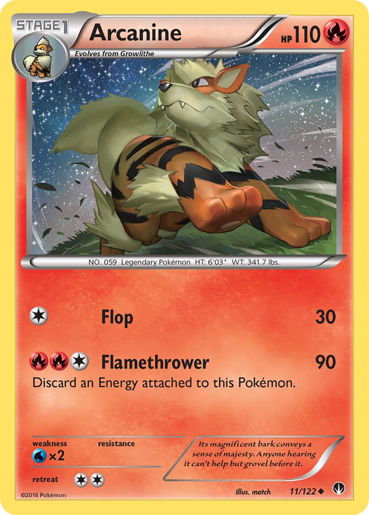 Arcanine 11/122 Uncommon - MissingNo.