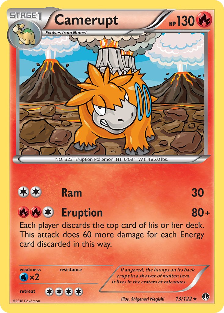 Camerupt 13/122 Reverse Rare - MissingNo.