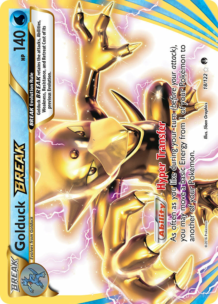 Golduck BREAK 18/122 Holo Rare BREAK - MissingNo.
