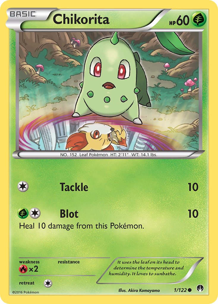 Chikorita 1/122 Reverse Holo Pokémon League Promo - MissingNo.
