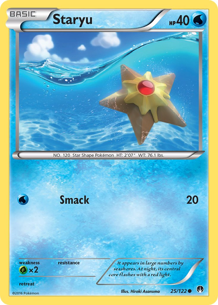 Staryu 25/122 Common - MissingNo.