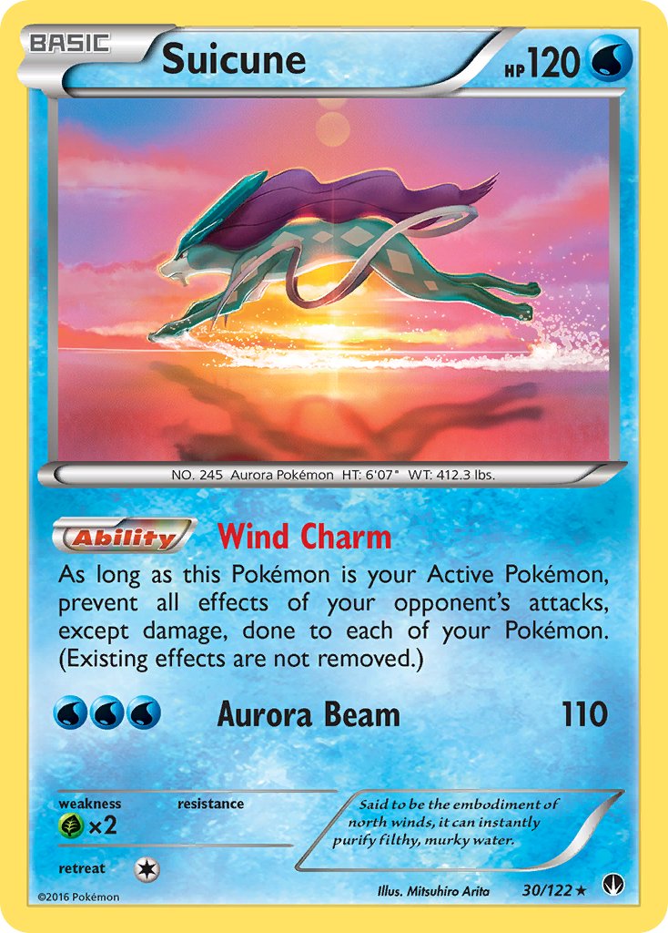 Suicune 30/122 Reverse Rare - MissingNo.