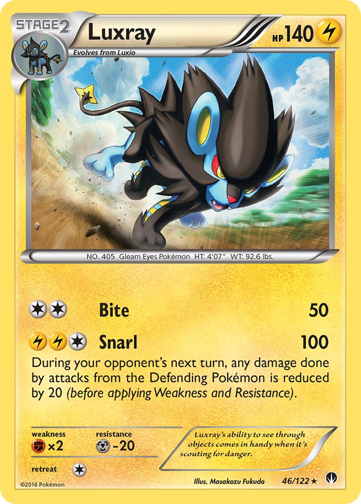 Luxray 46/122 Reverse Rare - MissingNo.