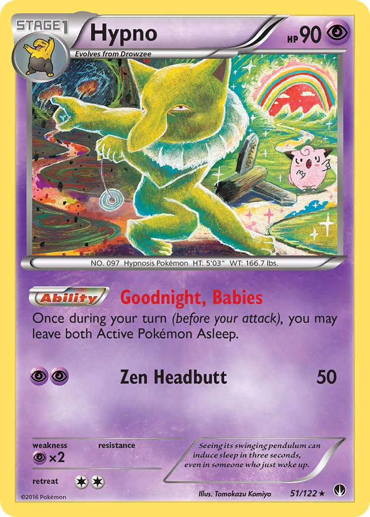 Hypno 51/122 Reverse Rare - MissingNo.