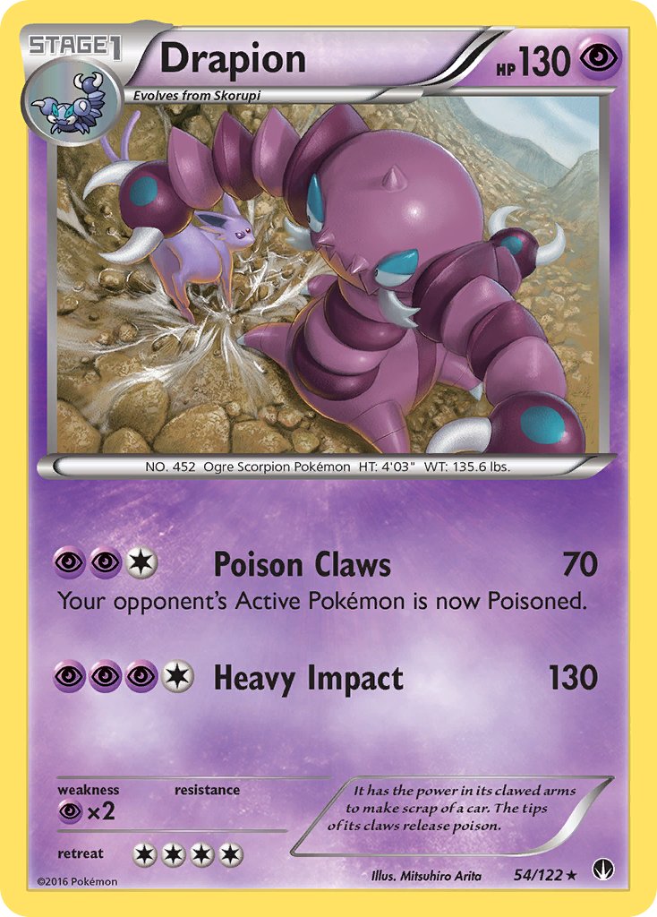Drapion 54/122 Reverse Rare - MissingNo.