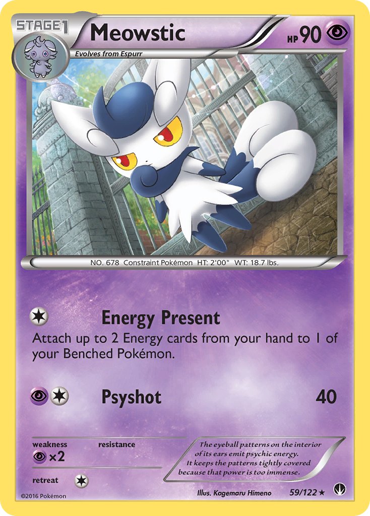 Meowstic 59/122 Reverse Rare - MissingNo.