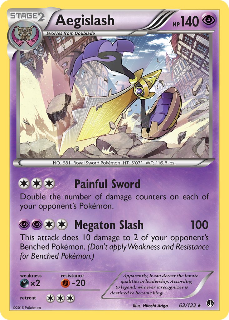 Aegislash 62/122 Reverse Rare - MissingNo.