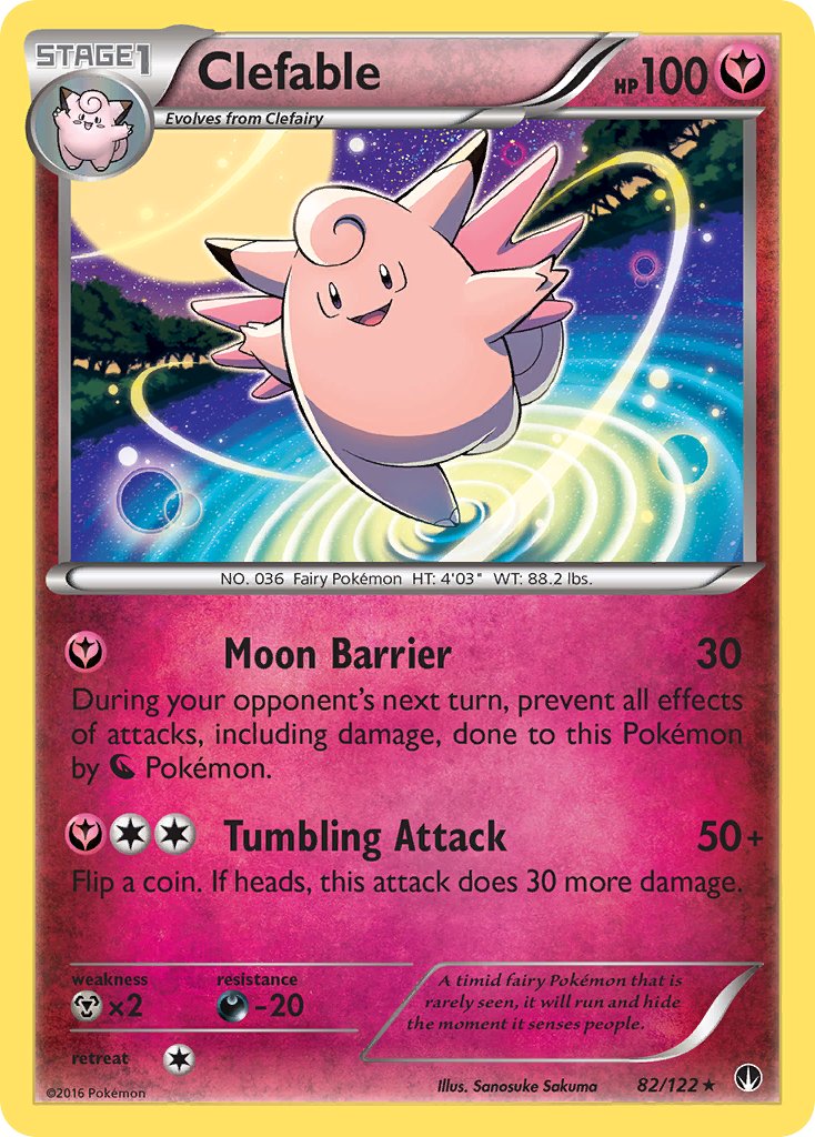 Clefable 82/122 Non-Holo Rare - MissingNo.