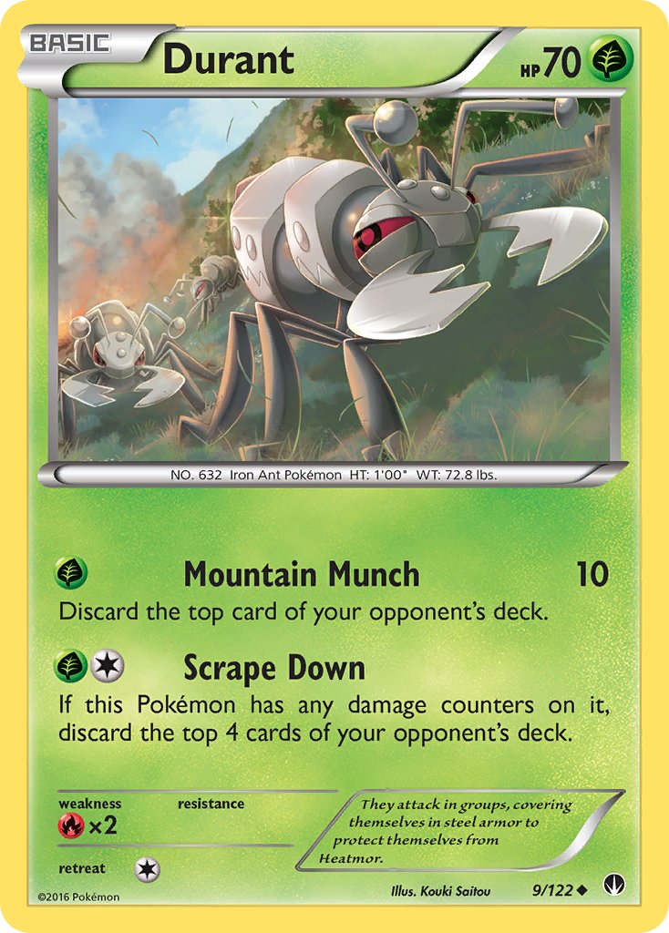 Durant 9/122 Reverse Uncommon - MissingNo.