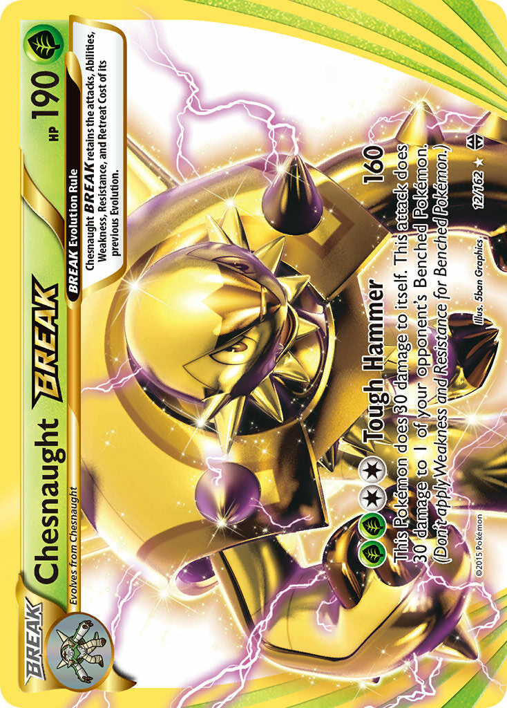 Chesnaught BREAK 12/162 Holo Rare BREAK - MissingNo.