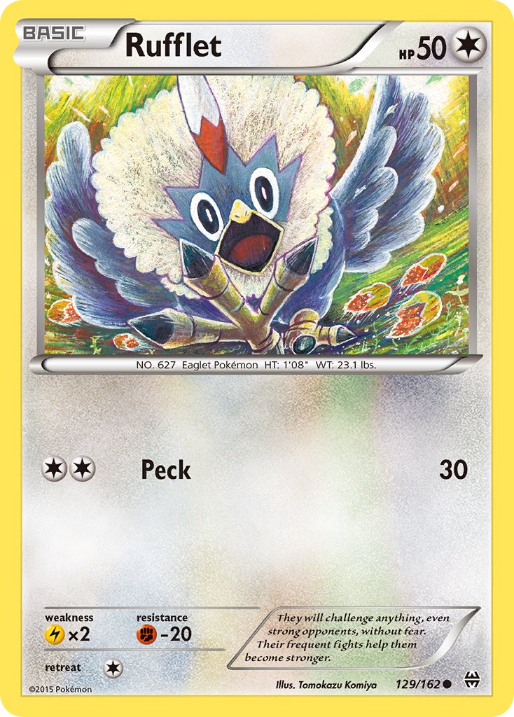 Rufflet 129/162 Common - MissingNo.
