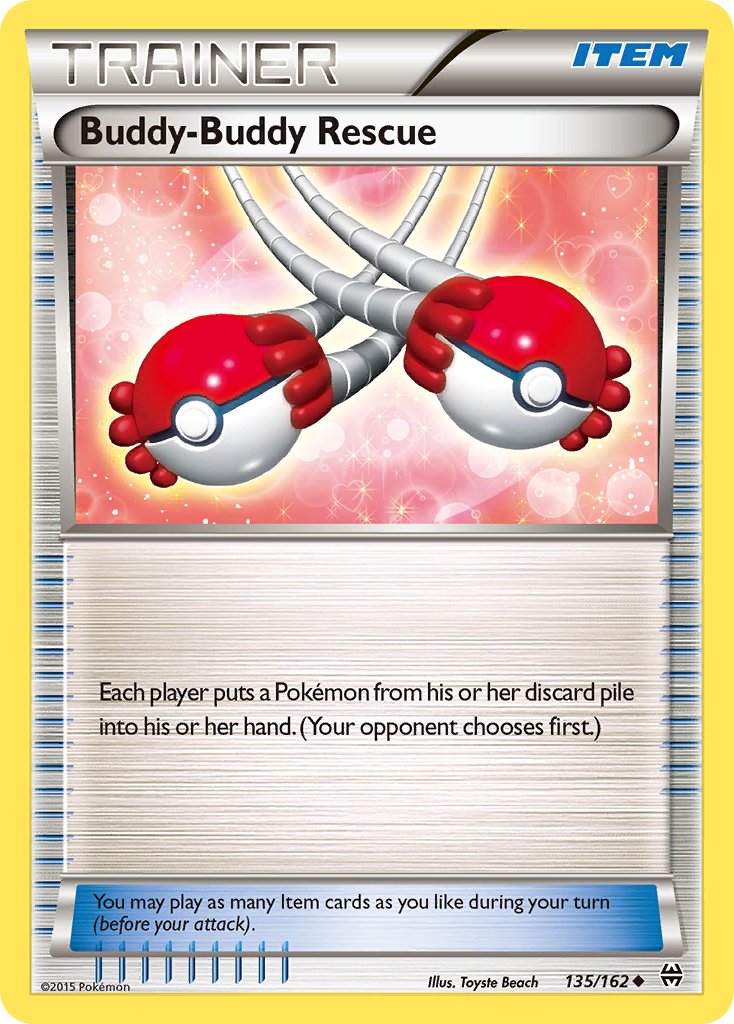 Buddy-Buddy Rescue 135/162 Reverse Uncommon - MissingNo.