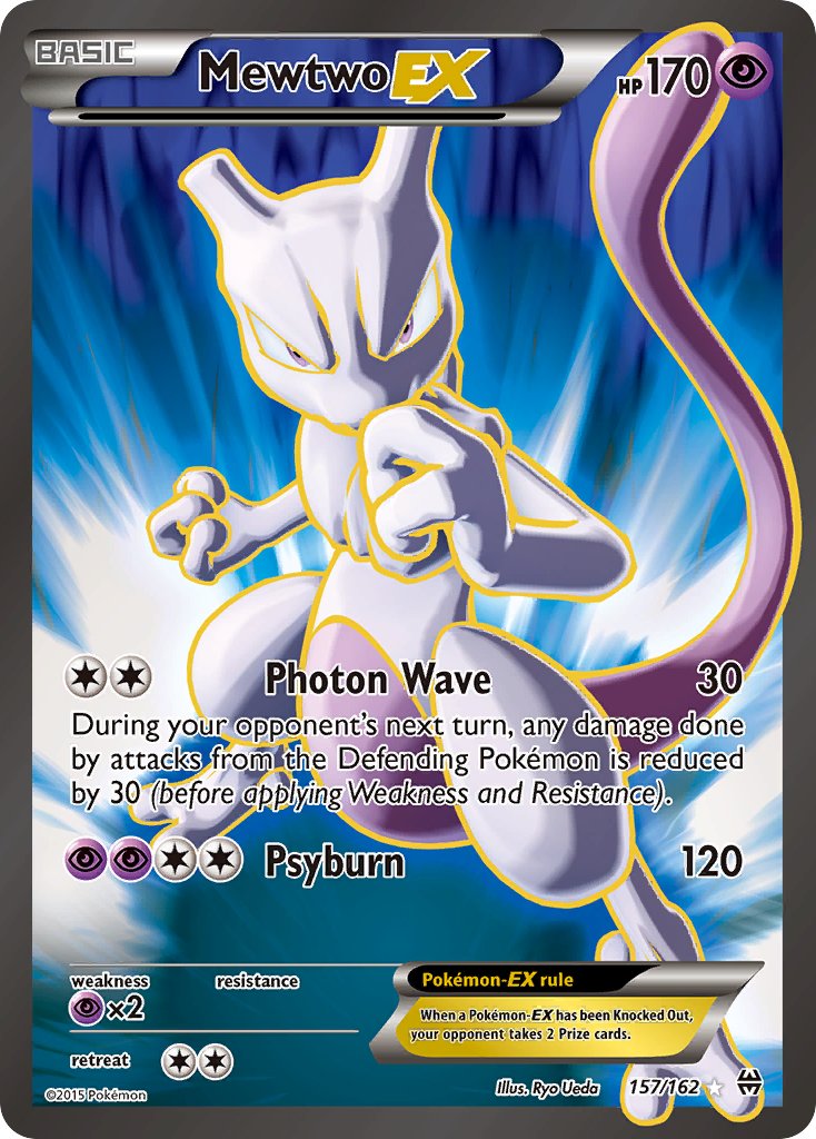 Mewtwo EX 157/162 Holo Ultra Rare (LP) - MissingNo.