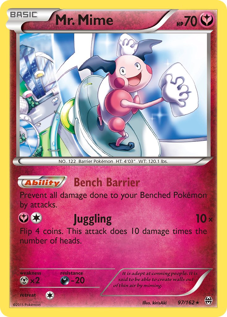 Mr. Mime 97/162 Non-Holo Rare - MissingNo.