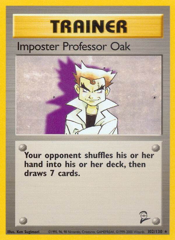 Imposter Professor Oak 102/130 Non-Holo Rare - MissingNo.