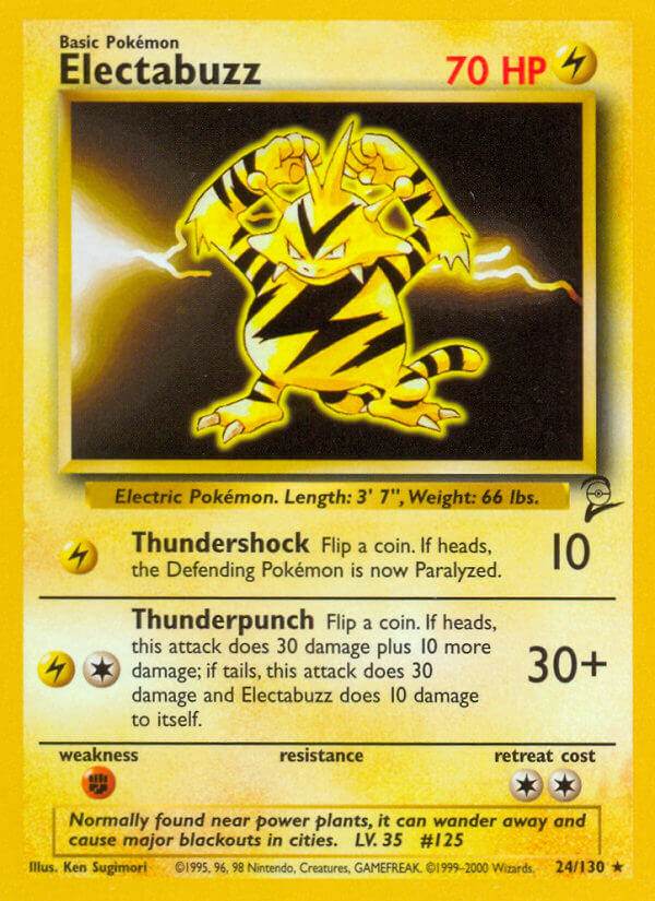 Electabuzz 24/130 Non-Holo Rare - MissingNo.