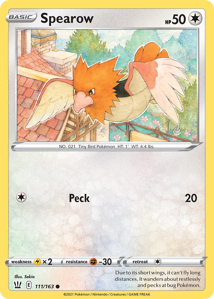 Spearow 111/163 Reverse Common