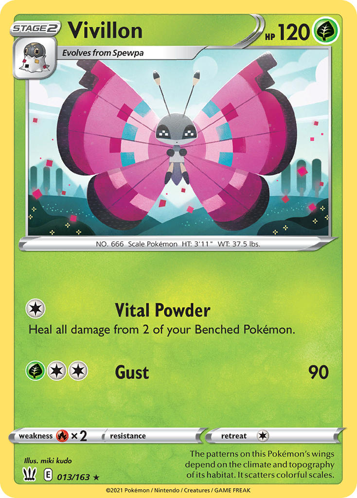 Vivillon 13/163 Non-Holo Rare