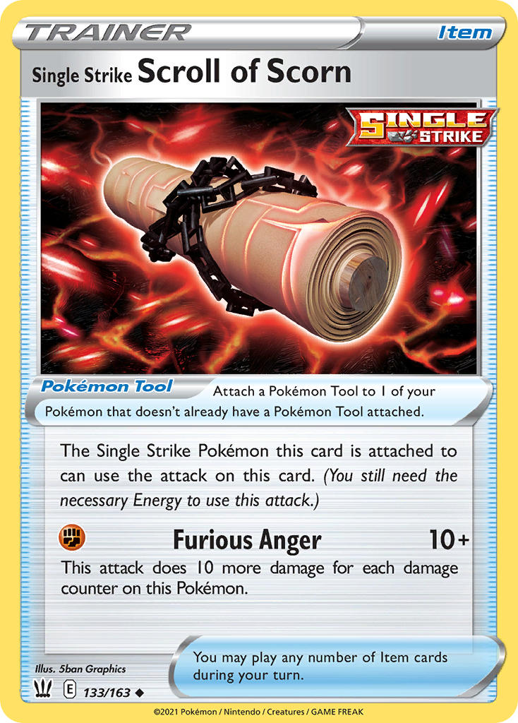 Single Strike Scroll of Scorn 133/163 Uncommon