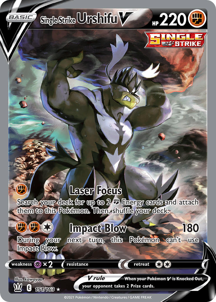 Single Strike Urshifu V 151/163 Holo Ultra Rare V