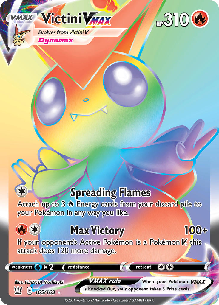 Victini VMAX 165/163 Rainbow Secret Rare VMAX