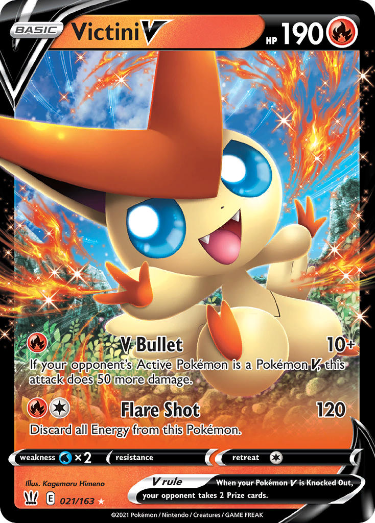 Victini V 21/163 Holo Rare V