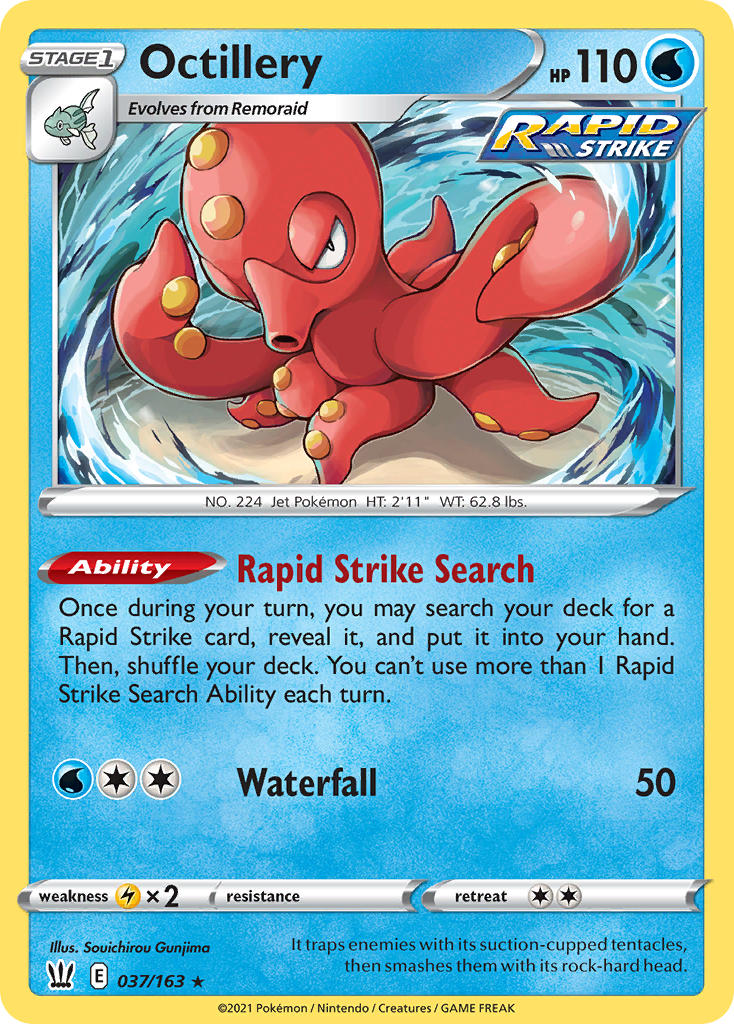 Octillery 37/163 Non-Holo Play! Pokémon Stamp Prize Pack Series 1 & Prize Pack Series 2 Exclusive