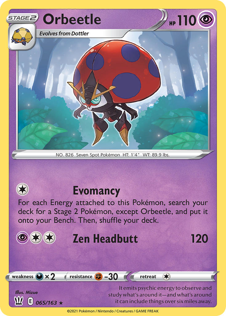 Orbeetle 65/163 Holo Rare