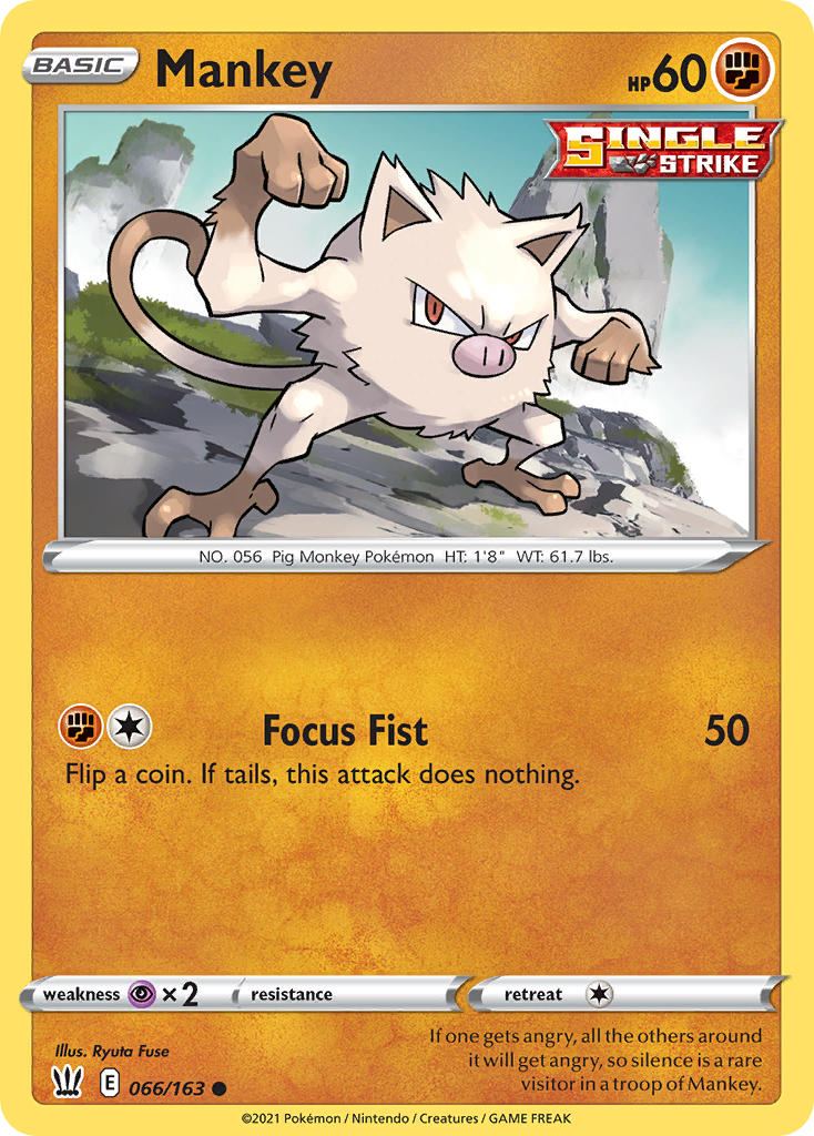 Mankey 66/163 Reverse Common