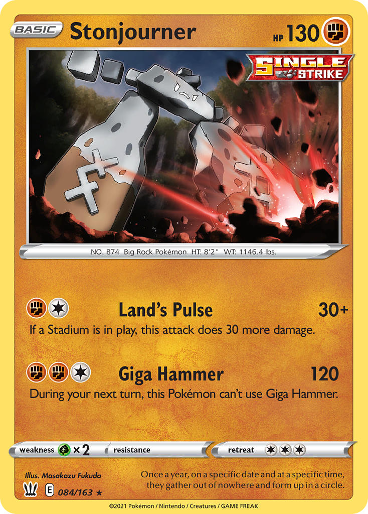 Stonjourner 84/163 Non-Holo Rare