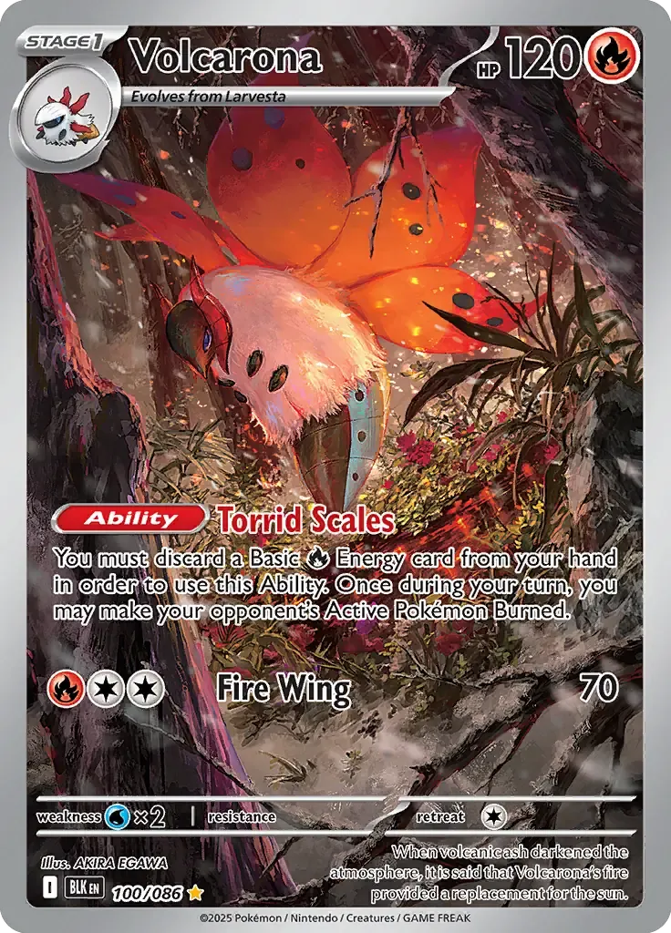 Volcarona 100/086 Illustration Rare