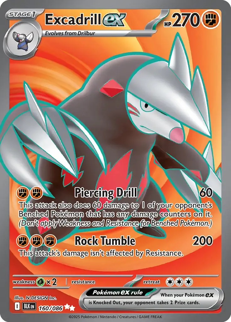 Excadrill ex 160/086 Ultra Rare ex