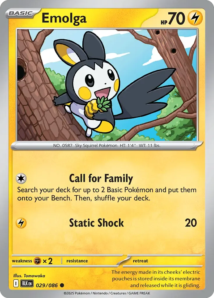 Emolga 029/086 Reverse Common
