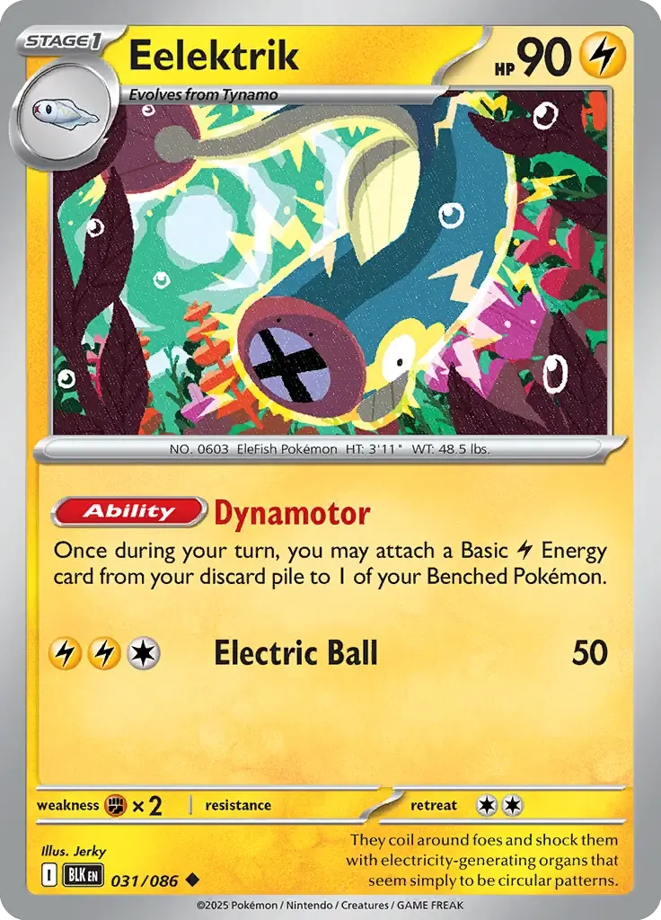 Eelektrik 031/086 Poké Ball Holo Uncommon