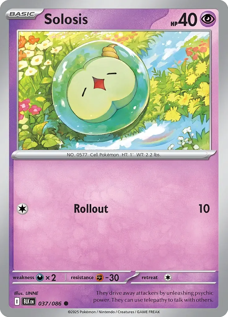 Solosis 037/086 Master Ball Holo Common