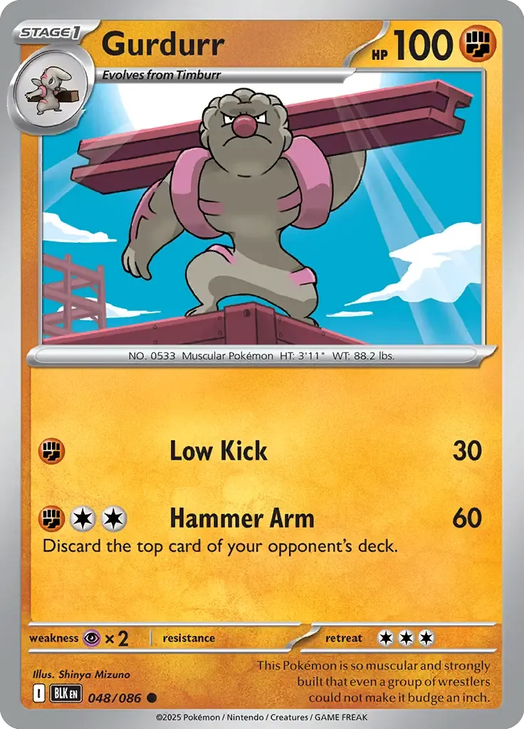 Gurdurr 048/086 Poké Ball Holo Common
