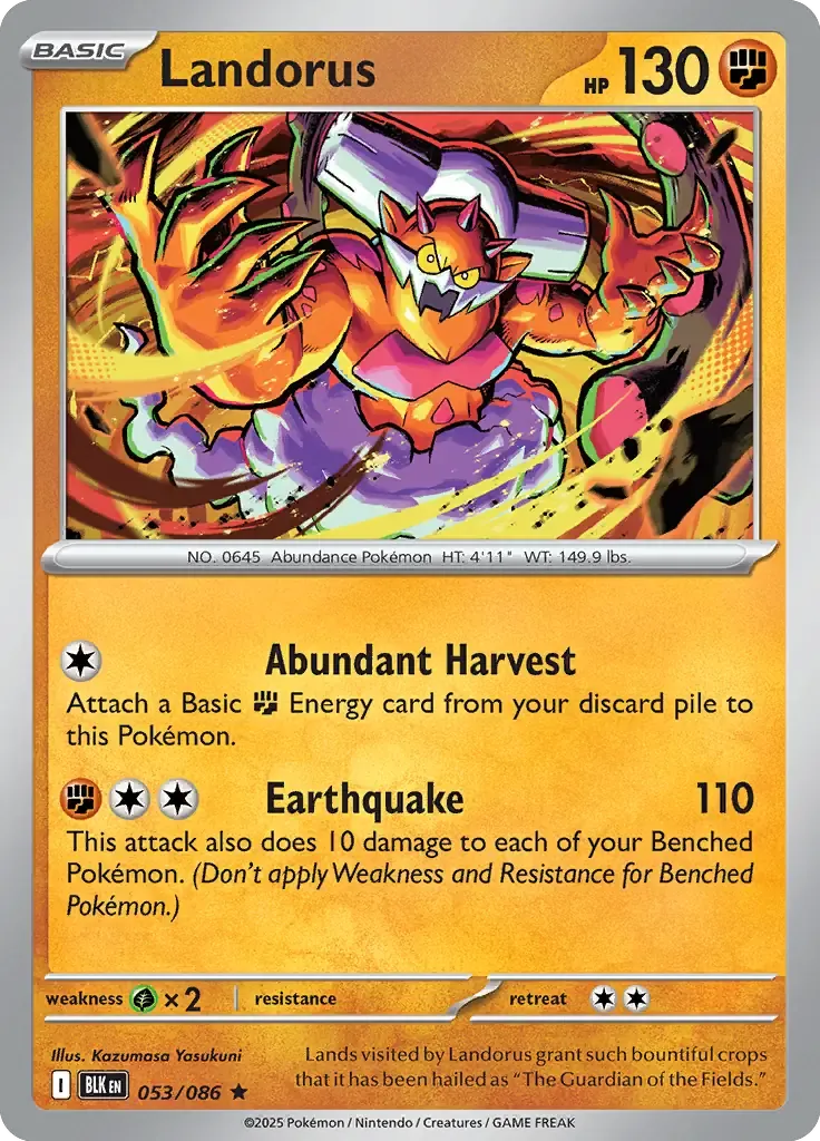 Landorus 053/086 Master Ball Holo Rare