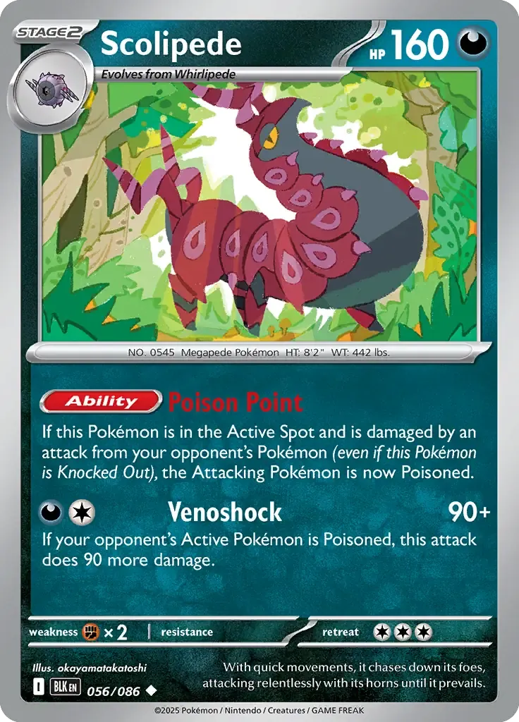 Scolipede 056/086 Poké Ball Holo Uncommon
